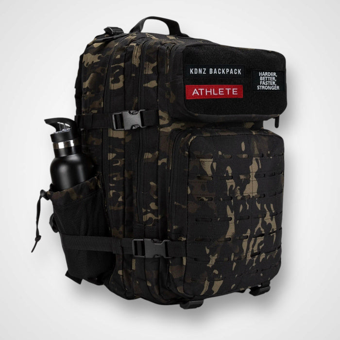 New KDNZ Pro Tac. 3.0 Black Camo Cordura Ykk 45L Sırt Çantası 3 Adet Patch Hediyeli