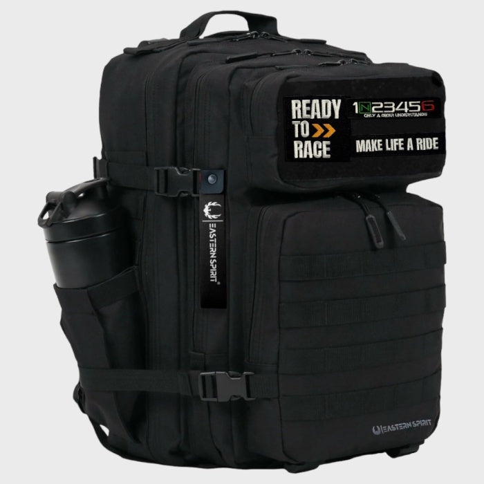 New Eastern Spirit R1 Pro Large Black Cordura 45L Sırt Çantası 3 Adet Patch Hediye