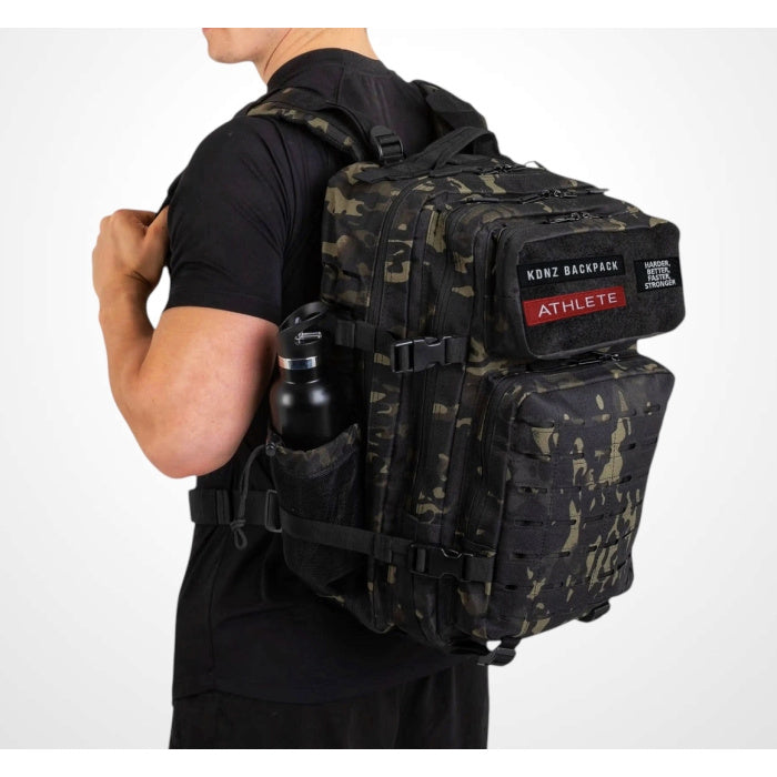 New KDNZ Pro Tac. 3.0 Black Camo Cordura Ykk 45L Sırt Çantası 3 Adet Patch Hediyeli