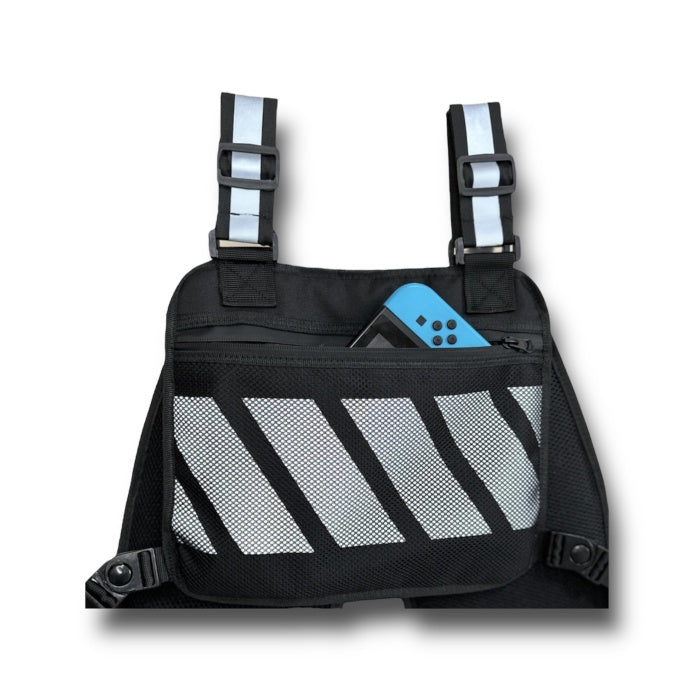 Eastern Spirit R1 Pro Serisi Black Reflektörlü Yelek Çanta 1 Adet Patch Hediyeli