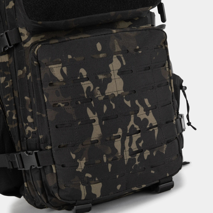 New KDNZ Pro Tac. 3.0 Black Camo Cordura Ykk 45L Sırt Çantası 3 Adet Patch Hediyeli