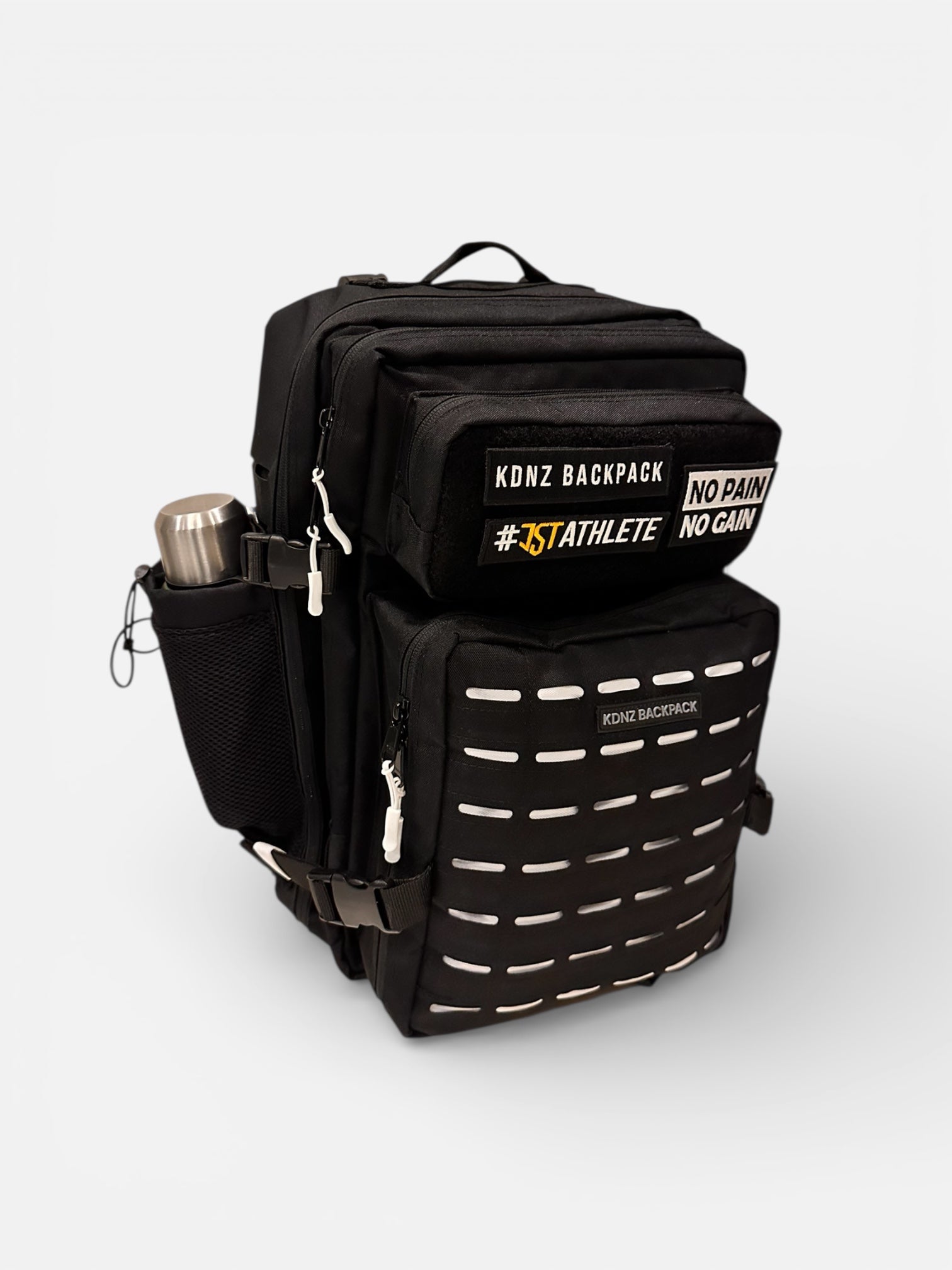 New KDNZ MealPro Tac. 3.0 White Black Cordura Ykk 50L Termal Yemek Bölmeli Sırt Çantası 3 Adet Patch Hediyeli