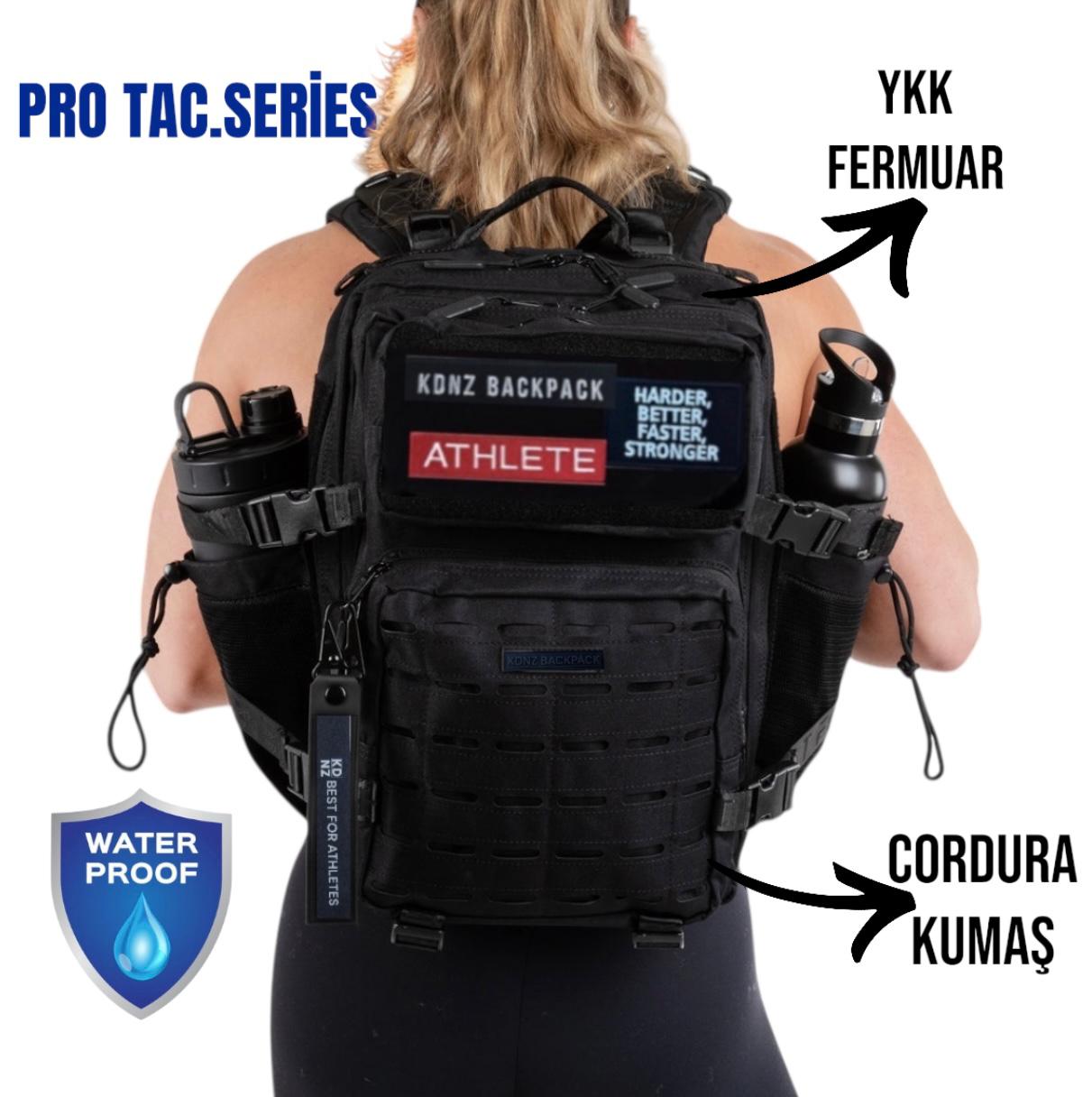 New KDNZ Pro Tac. 3.0 Black Cordura Ykk 25L Sırt Çantası 3 Adet Patch Hediyeli