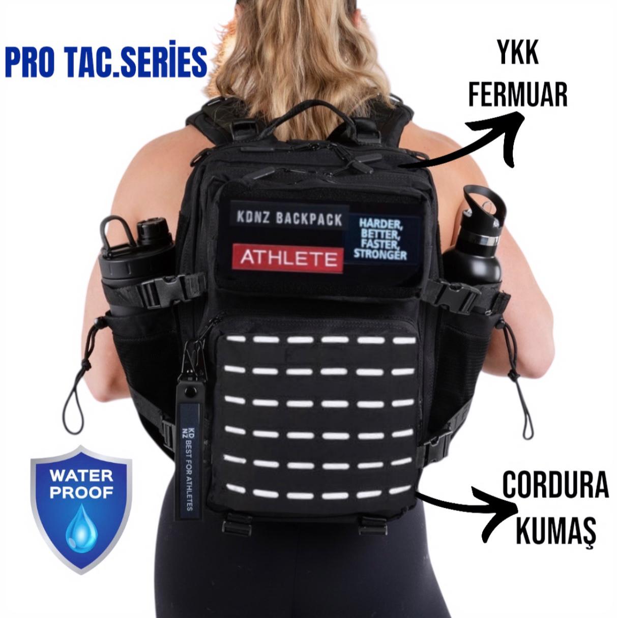 New KDNZ Pro Tac. 3.0 White Black Cordura YKK 25L Sırt Çantası 3 Adet Patch Hediyeli
