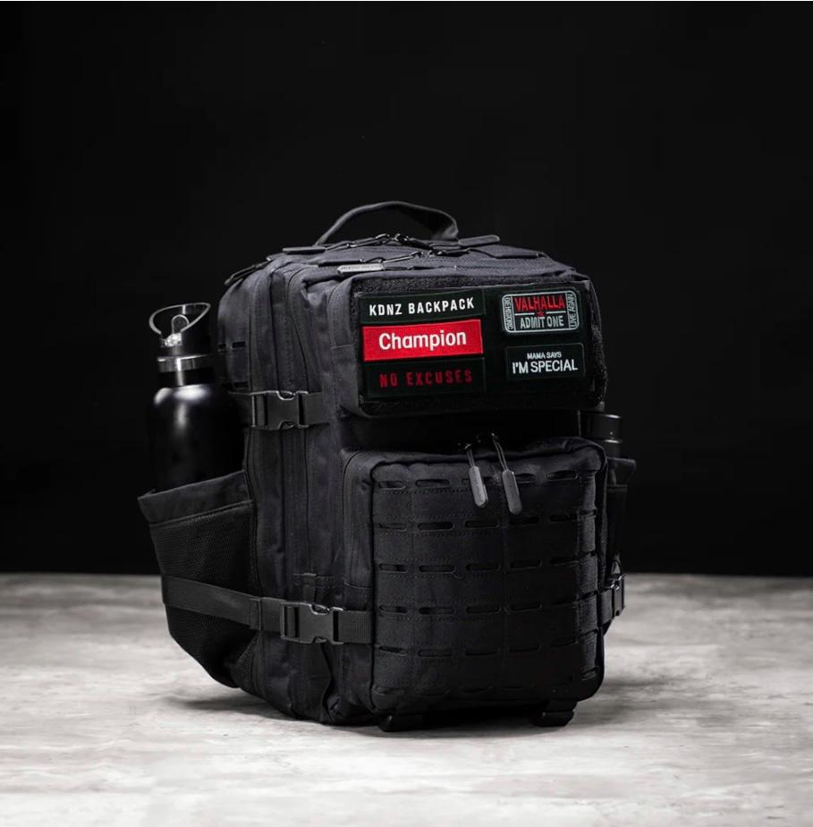 New KDNZ Pro Tac. 3.0 Black Cordura Ykk 45L Sırt Çantası 3 Adet Patch Hediyeli
