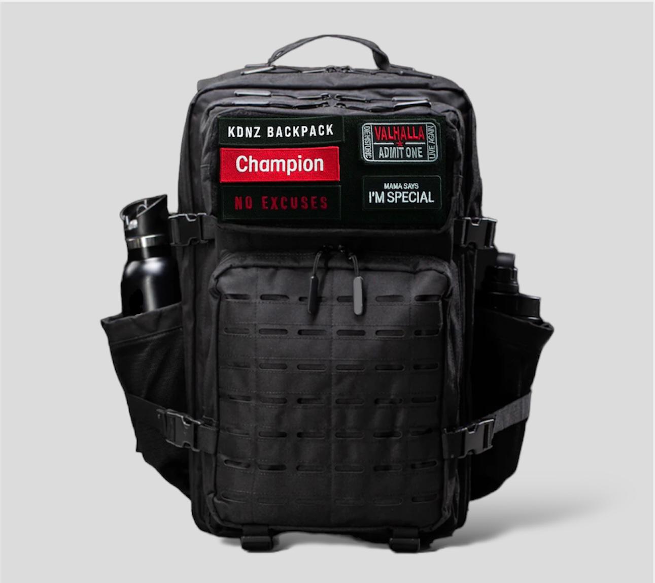New KDNZ Pro Tac. 3.0 Black Cordura Ykk 45L Sırt Çantası 3 Adet Patch Hediyeli