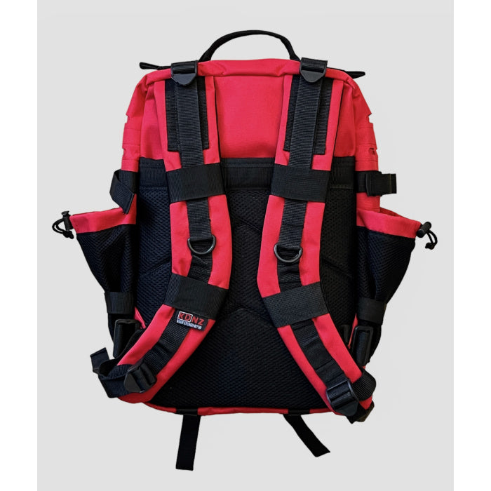 Kdnz Evo 2.0 Large 45L Red Black Sırt Çantası 3 Adet Patch Hediyeli