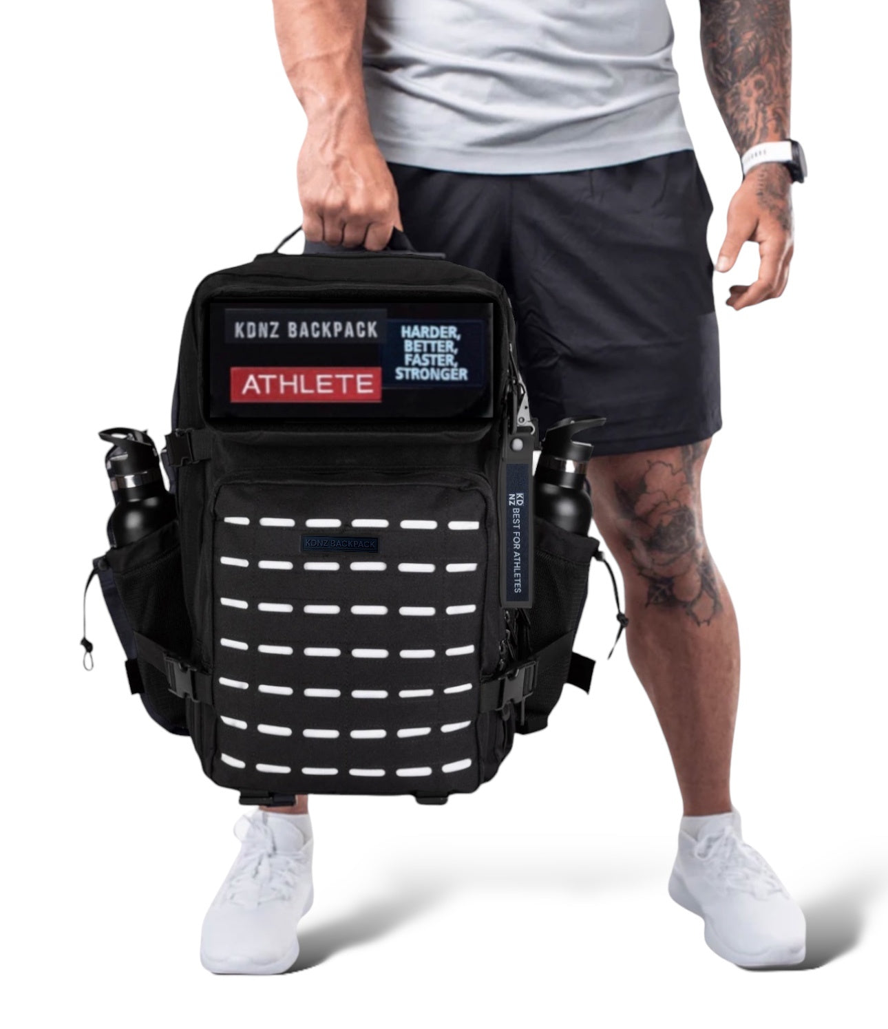 New KDNZ Pro Tac. 3.0 White Black Cordura YKK 45L Sırt Çantası 3 Adet Patch Hediyeli