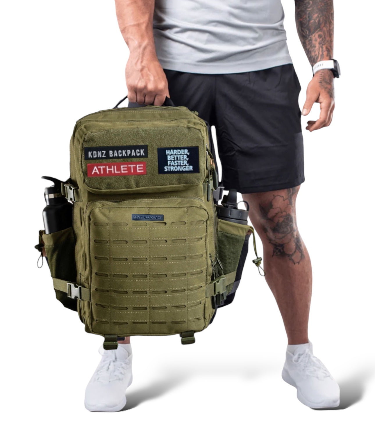 New Kdnz Pro 3.0 Army Green 45L Sırt Çantası 3 Adet Patch Hediyeli