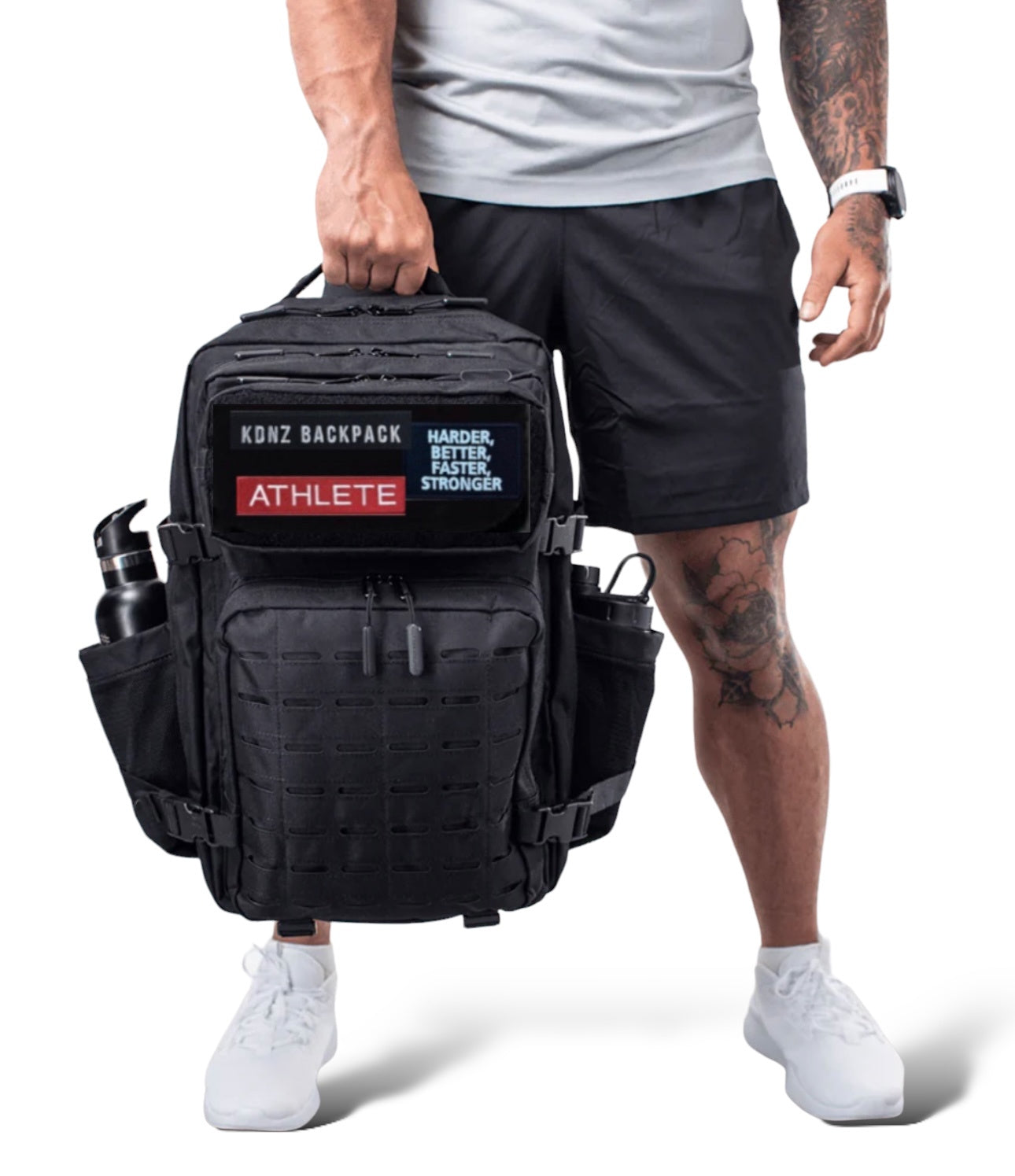 New KDNZ Pro 3.0 Black Edt. 45L Sırt Çantası 3 Adet Patch Hediyeli
