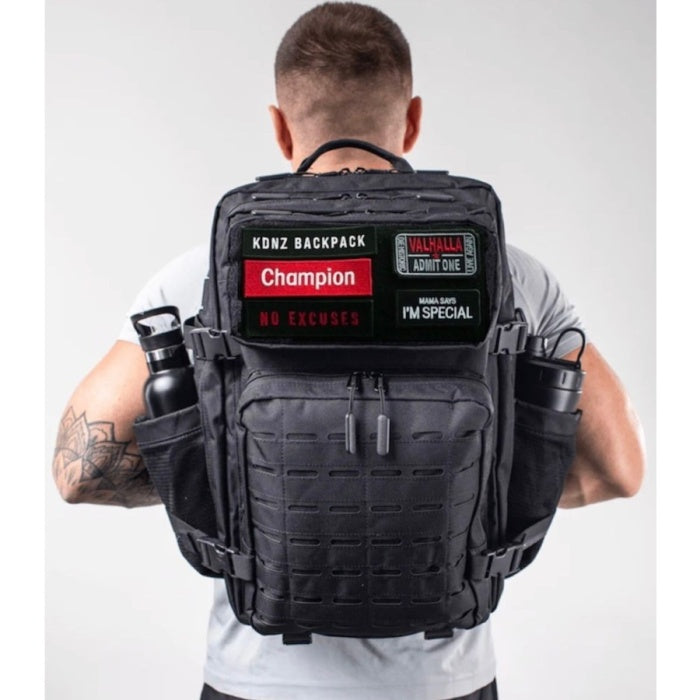 New KDNZ Pro 3.0 Black Edt. 45L Sırt Çantası 3 Adet Patch Hediyeli