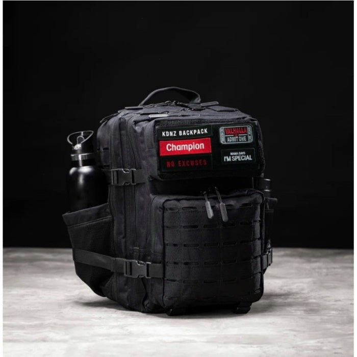 New Kdnz Pro 3.0 Black Edt. 25L Sırt Çantası 3 Adet Patch Hediyeli