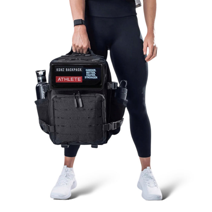 New Kdnz Pro 3.0 Black Edt. 25L Sırt Çantası 3 Adet Patch Hediyeli