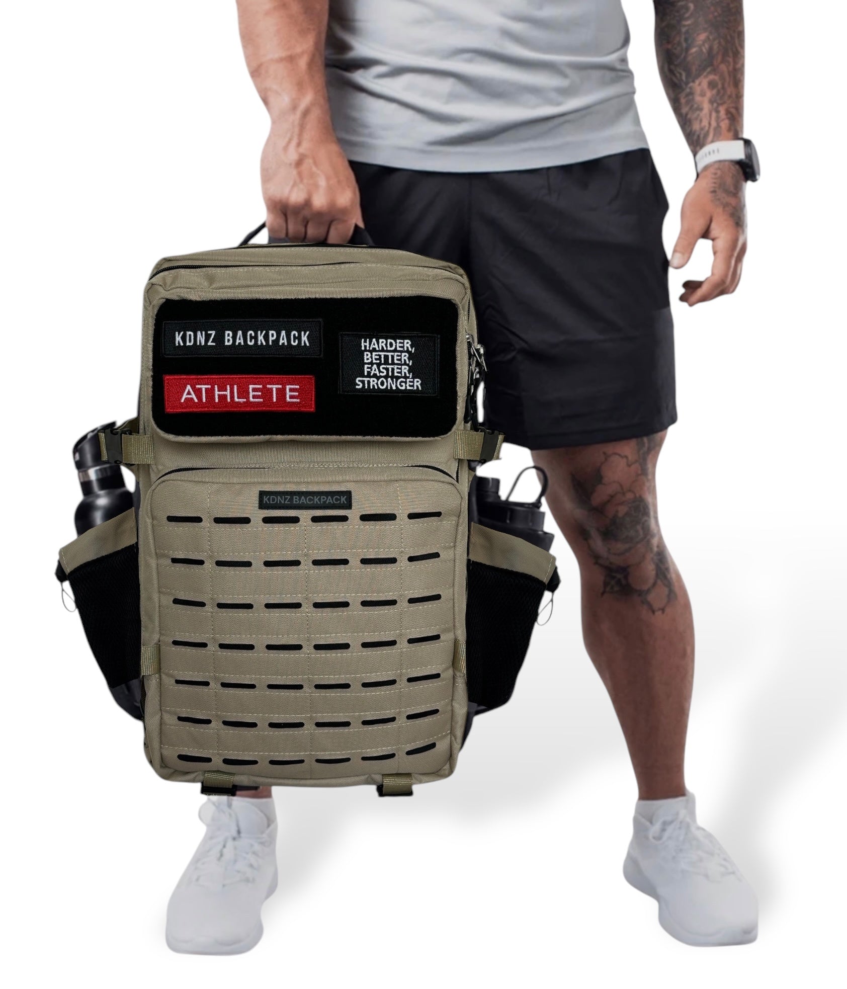 New Kdnz Pro 3.0 Desert 45L Sırt Çantası 3 Adet Patch Hediyeli