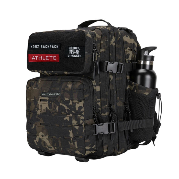 New KDNZ Pro Tac. 3.0 Black Camo Cordura Ykk 25L Sırt Çantası 3 Adet Patch Hediyeli