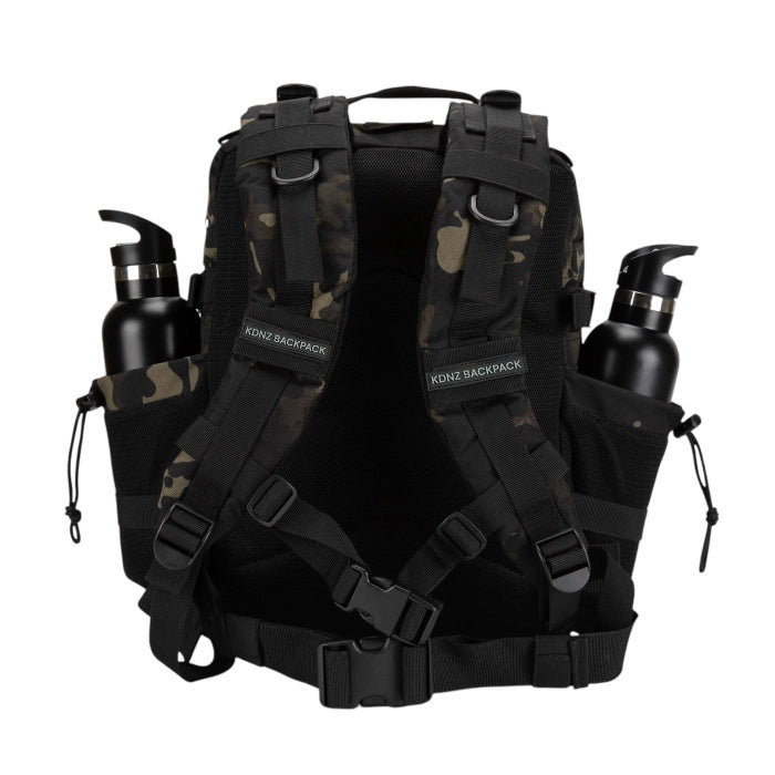 New KDNZ Pro Tac. 3.0 Black Camo Cordura Ykk 25L Sırt Çantası 3 Adet Patch Hediyeli