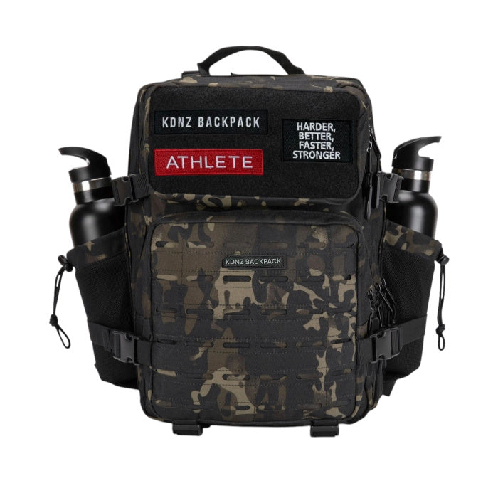New KDNZ Pro Tac. 3.0 Black Camo Cordura Ykk 25L Sırt Çantası 3 Adet Patch Hediyeli