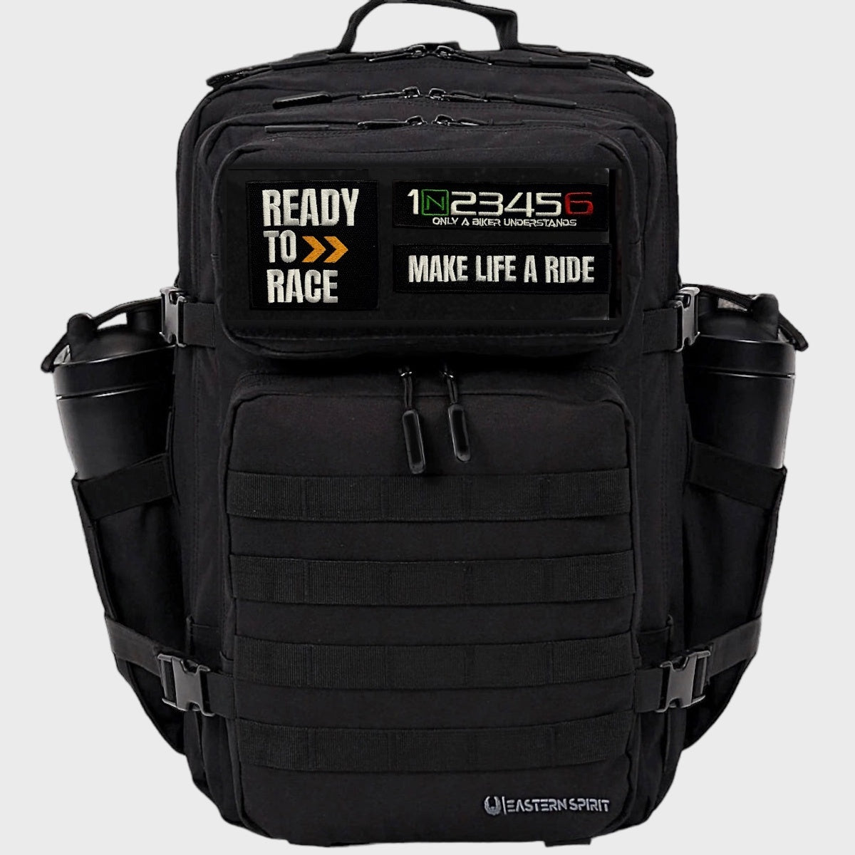 New Eastern Spirit R1 Pro Large Black Cordura 45L Sırt Çantası 3 Adet Patch Hediye
