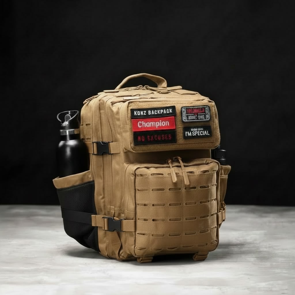 New KDNZ Pro Tac. 3.0 Army Desert Cordura Ykk 45L Sırt Çantası 3 Adet Patch Hediyeli