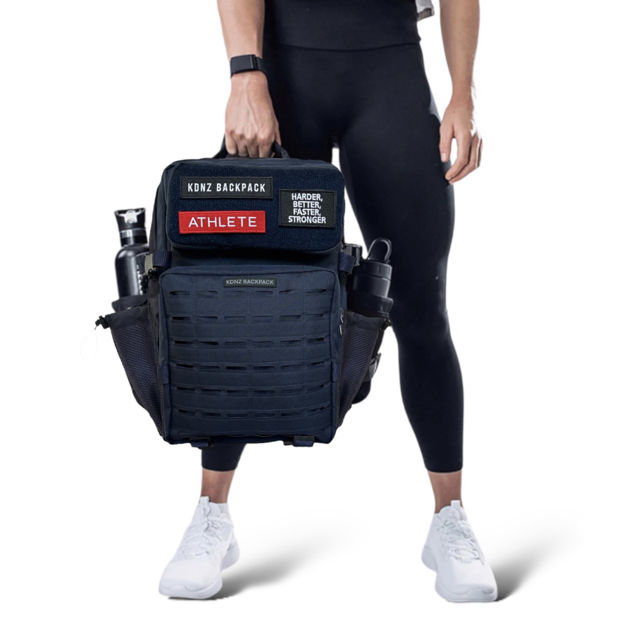 New Kdnz Pro 3.0 Navy Blue  Small 25L Sırt Çantası 3 Adet Patch Hediyeli