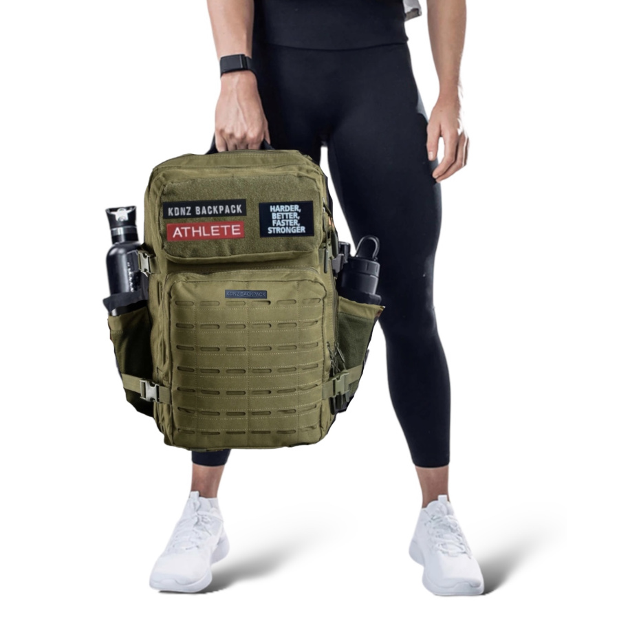 New Kdnz Pro 3.0 Army Green 25L Small Sırt Çantası 3 Adet Patch Hediyeli