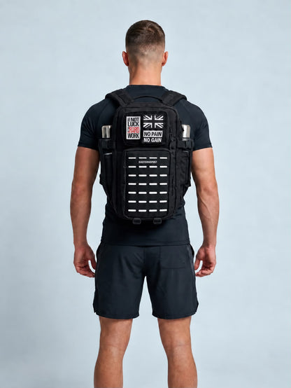 EASTERN SPİRİT PRO White Black 20L YKK Fermuar Cordura Kumaş Günlük Kullanım Su Geçirmez Sırt Çantası  “ 2 ADET PATCH HEDİYE ”