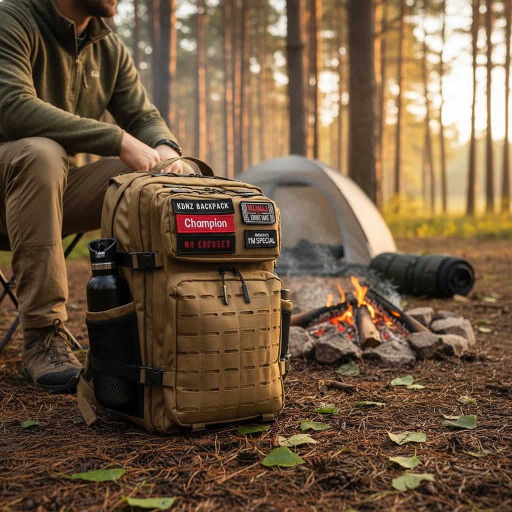 New KDNZ Pro Tac. 3.0 Army Desert Cordura Ykk 45L Sırt Çantası 3 Adet Patch Hediyeli