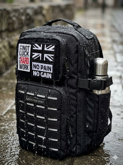 EASTERN SPİRİT PRO White Black 20L YKK Fermuar Cordura Kumaş Günlük Kullanım Su Geçirmez Sırt Çantası  “ 2 ADET PATCH HEDİYE ”